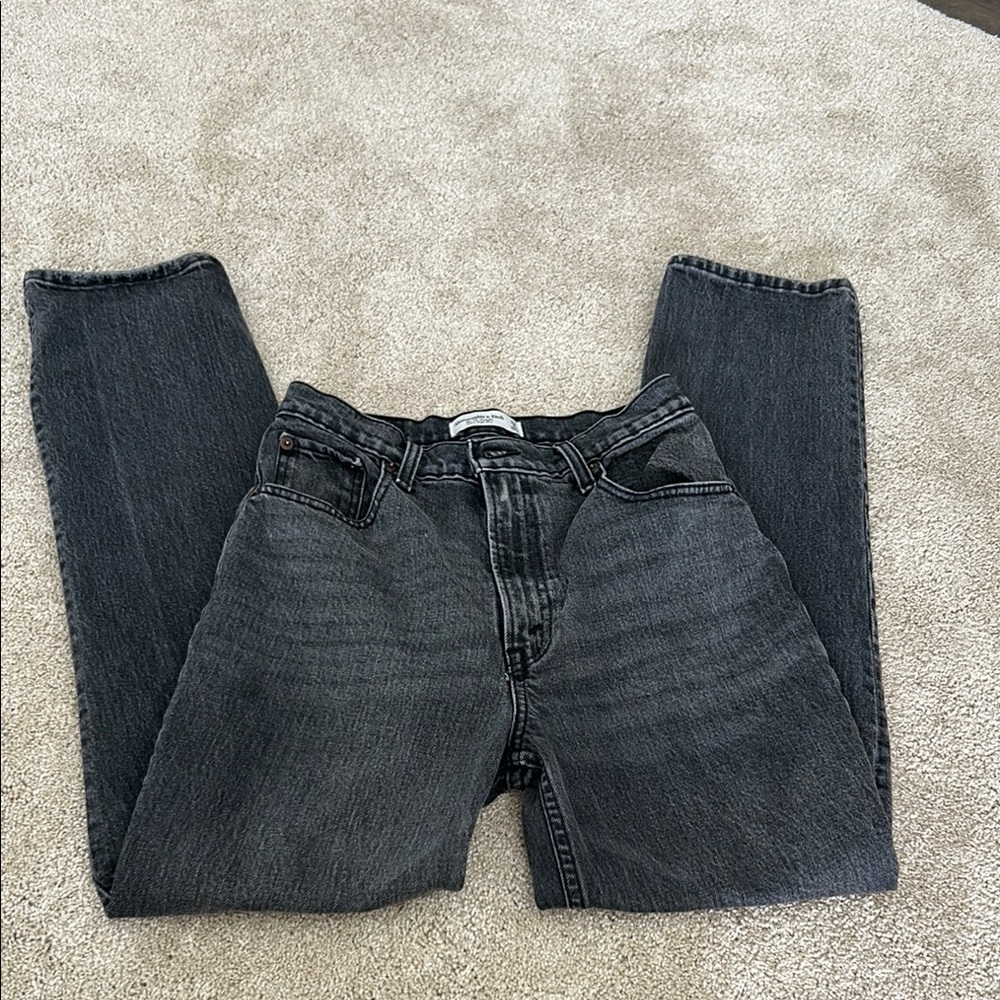 Abercrombie the 90s straight ultra high rise